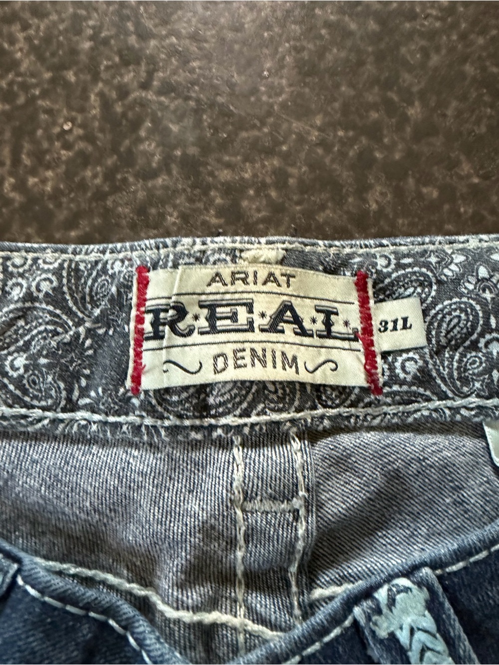 Ariat REAL Denim Womens Bootcut Jeans Size 31L Blue Mid Rise Western - Picture 9 of 12